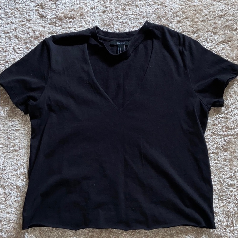 Forever 21 Black Crop Top